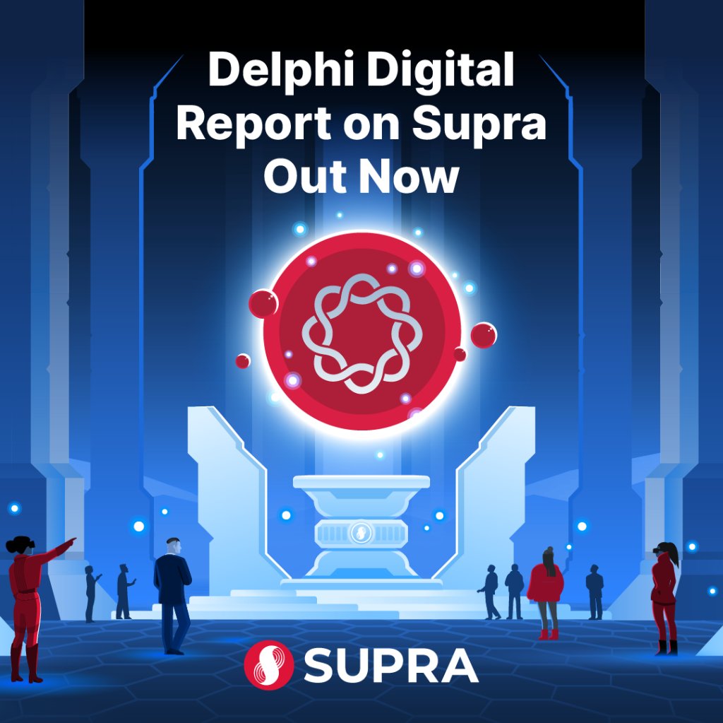 Let's show <a href="/Delphi_Digital/">Delphi Digital</a> how the Supra tribe swarms.

They put out a report on our evolution from an Oracle service to an integrated Layer 1, and had a lot of nice things to say.😃

So sign up for free and repay them with all the likes we've got: 
members.delphidigital.io/reports/supra-…
