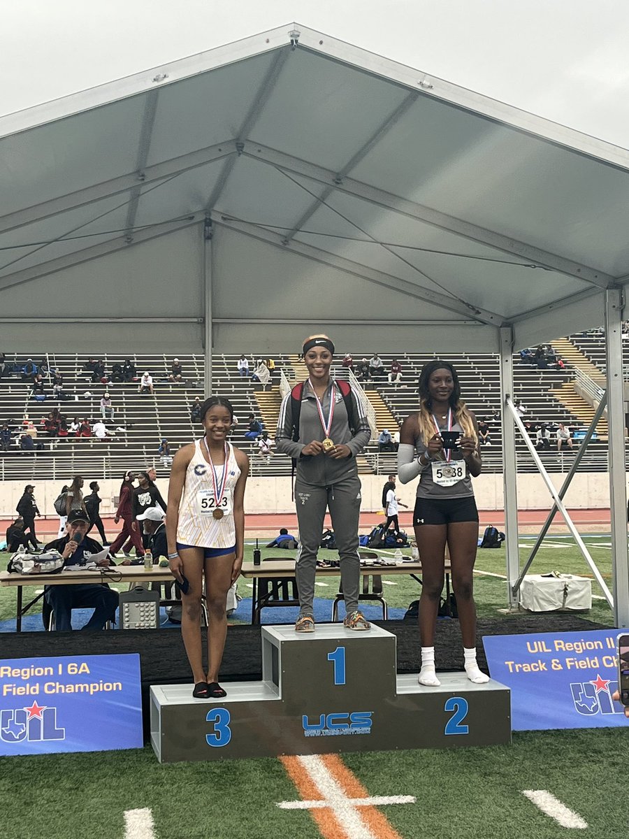 Congratulations to T’Asia McGee!! She is the regional champion and state qualifier in the triple jump at 37’10.75!!