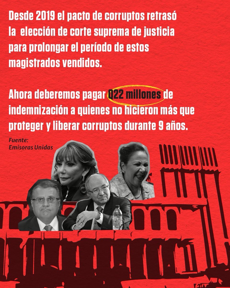 Esta noticia es una bofetada para las personas que trabajamos para sobrevivir. Ya defendimos la democracia, este año nos toca defender la justicia. ¡Por un sistema judicial libre de mafias!