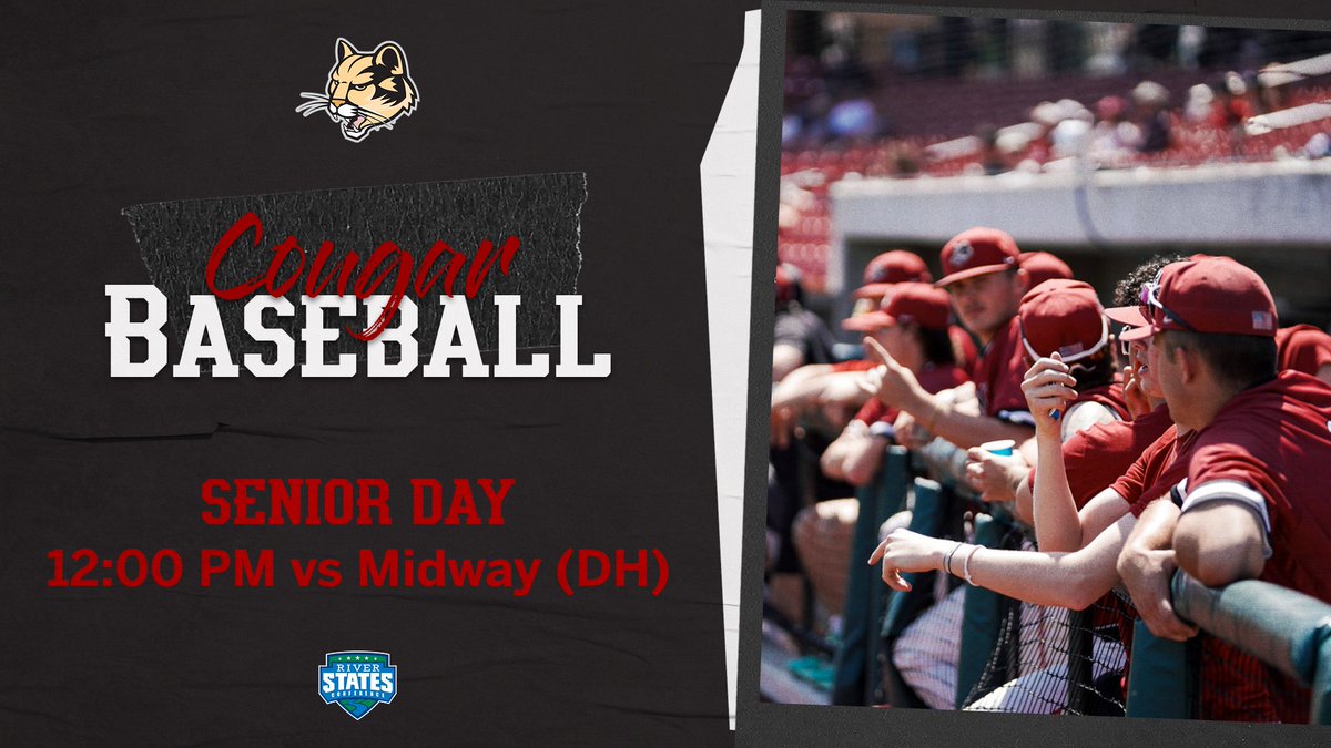 All set for Senior Day in Kokomo‼️

🆚 Midway (DH)
⌚️ 12:00 PM
🏟 Kokomo Municipal Stadium
🖥️ bit.ly/3xyjm65 
📊 bit.ly/3HTxdJw

#RollCougs