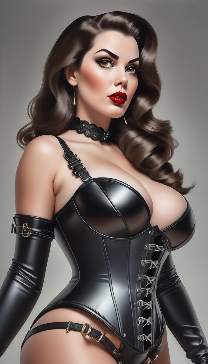 QT your skin and Leather art. Fortuitously I was working on this earlier. 🖤 #AIgirl #AIArtwork #leather #pinup Made with #imgnAI app.imgnai.com/post/557080926/