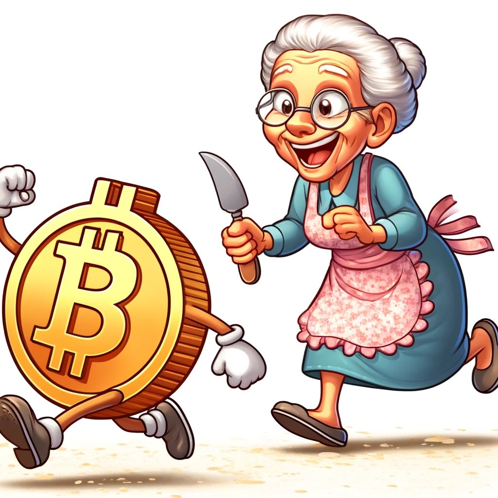 $GRANNY is ready for the halving. 

Are you?

#BitcoinHalving #halving 
$BTC $SOL $PEPE
