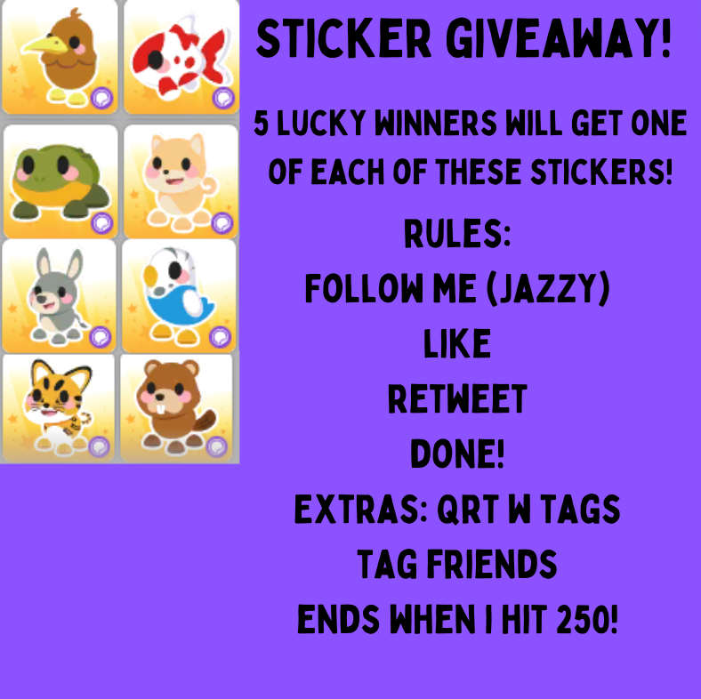 New giveaway! Join now!

#adoptme #adoptmetrading #adoptmetradings #adoptmeoffer #adoptmegiveaway #adoptmegiveaways #Giveaway #amtrading