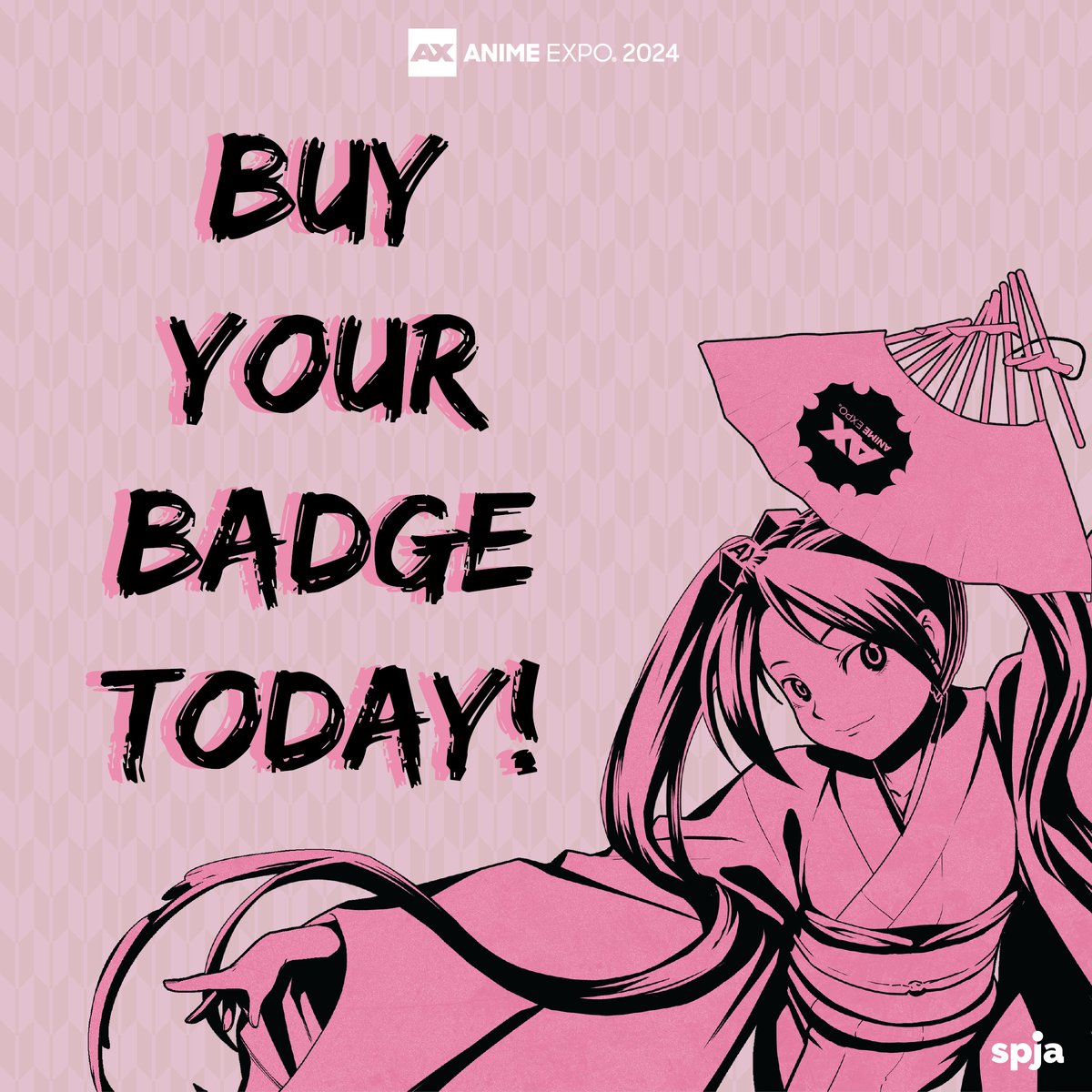 ⏰ Time's ticking! Buy your #AX2024 badge now before prices go up! 🌸 This is your sign to secure your spot at the best rate 🚀💸 🎟️ Buy Your Badge Now! bit.ly/4bcTcYQ 📱 Download Our Mobile App! anime-expo.org/mobile-app/
