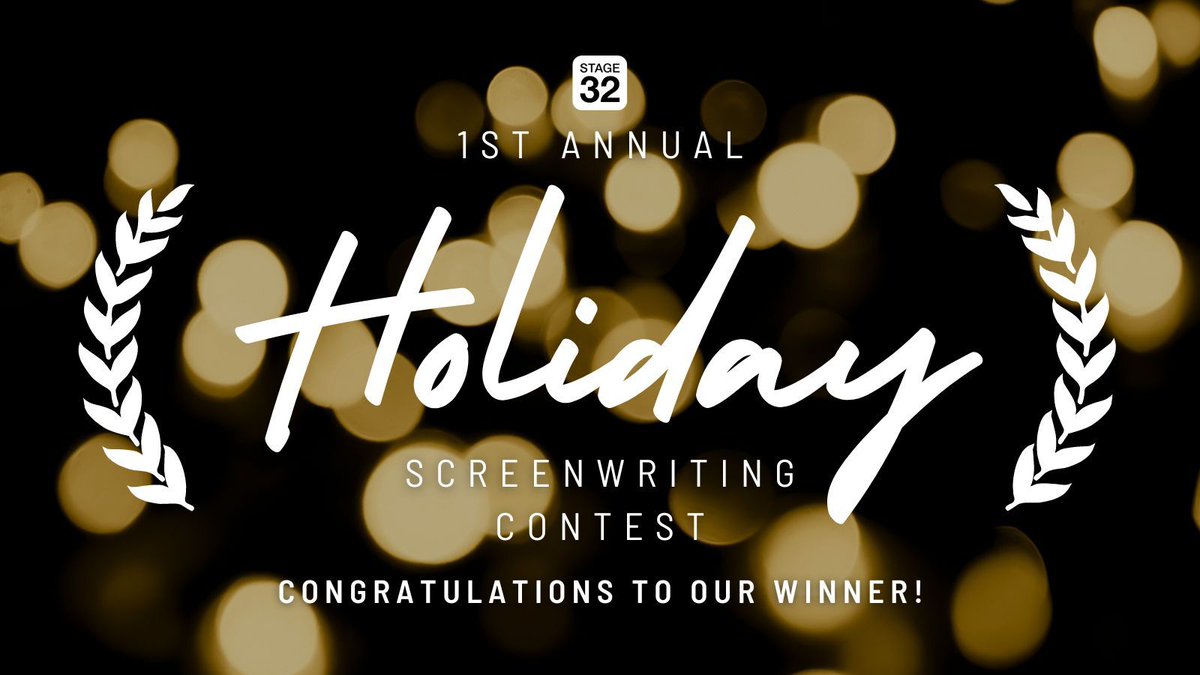 Congratulations to the Winner of the @Stage32 1st Annual Holiday Screenwriting Contest - @loudandfearless! Head to the link >>buff.ly/3IlK0DY to check out all the placements!
#screenwriting #ScreenwritingTwitter #Stage32 #Stage32WritesMore #holidaymovies #christmasmovies