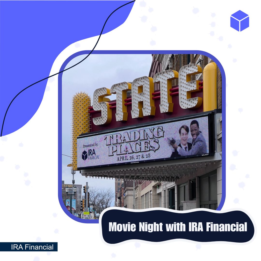 We can't wait for our movie night next week at the State Theatre in Sioux Falls, SD! IRA Financial will be sponsoring a movie at the State Theatre, Trading Places (1983). The movie will be showing the weekend of April 26th-April 28th.