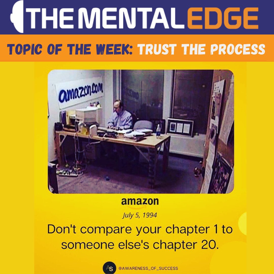The Mental Edge Topic of the Week: TRUST THE PROCESS

#mindset #mentalperformance #mindsetiseverything #trusttheprocess #mentalperformancecoach #mindsetcoach