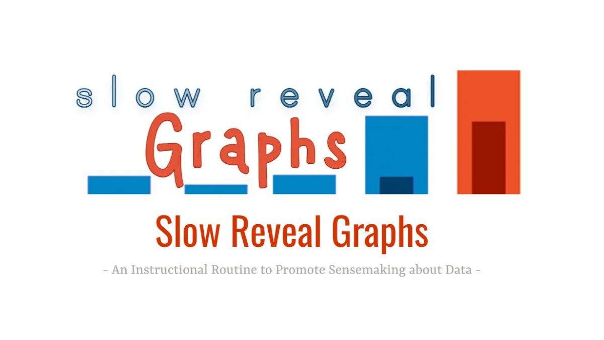 Want to showcase data and get students thinking? Try Slow Reveal Graphs.

'This routine increases access for students without sacrificing rigor or engagement.'

Thanks @jennalaib!

slowrevealgraphs.com

#MathIsFigureOutAble #MathChat #MTBoS #ITeachMath #MathEd #Mathematics