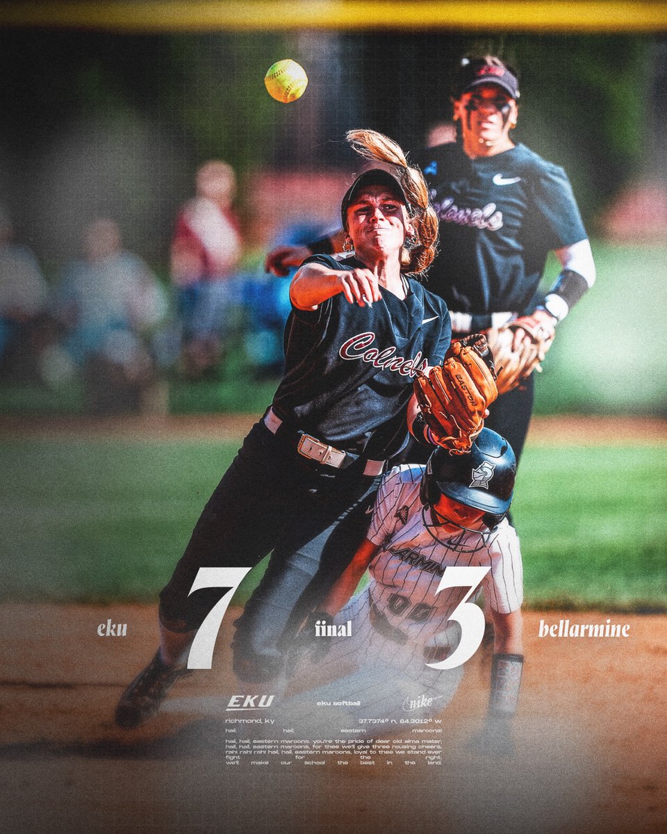 EKU_Softball's tweet photo. COLONELS WIN!!! 📣 https://t.co/TQ6CMd3ufW