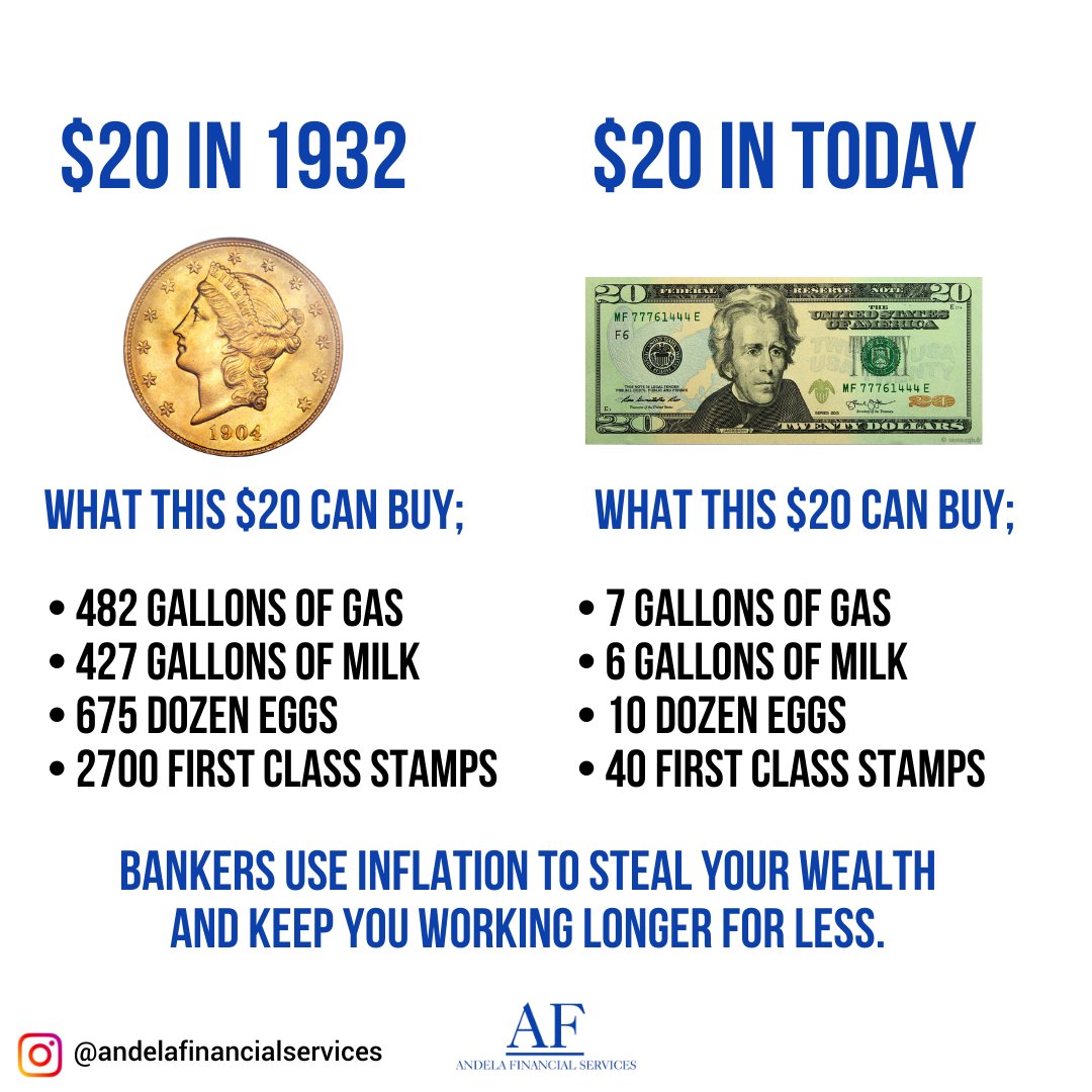 Inflation is what bankers used to steal from you and work you for longer hours for less. Learn more about this follow us. 👍

 #creditrepairservices #businessfunding #fixandflip #realestate #andelafinancialservices