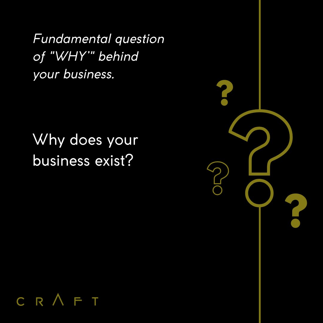 What is the driving force behind your business? What problem are you solving, and what values fuel your journey? Let's align our actions with our purpose and make every step count.

#craftmarketingandbranding #businessmarketing #businessentrepreneurs #b2bmarketing