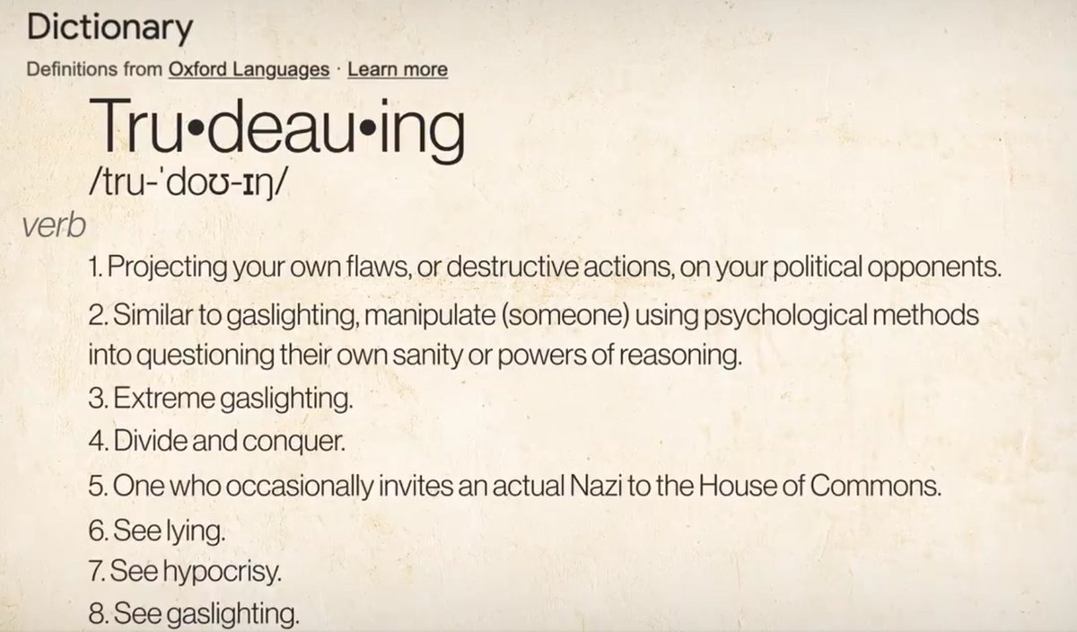 do you think Tru-deau-ing should be a new word?
