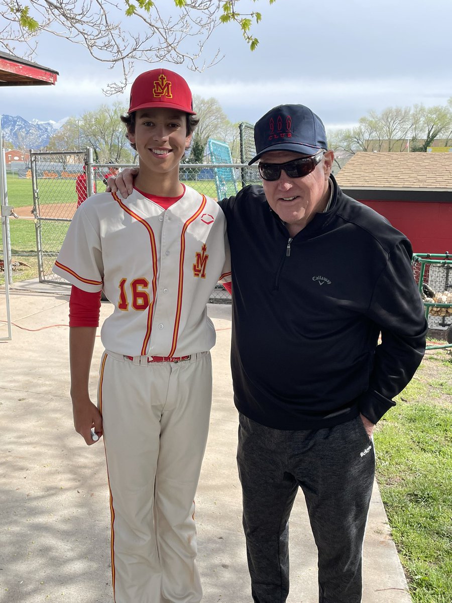 How about this guy and his way better half( not in photo, too shy) showing up to support my son at his baseball game! The best..Thanks Mac-