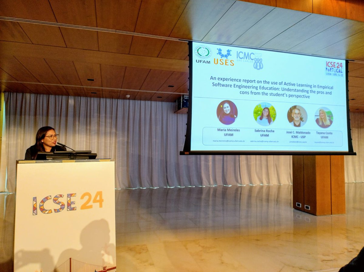 usesufam's tweet photo. co-authored by @sabrina_roch4. José Carlos Maldonado and @TayanaConte, accepted on ICSE-SEET #icse2024 https://t.co/VTIwpvV2KE