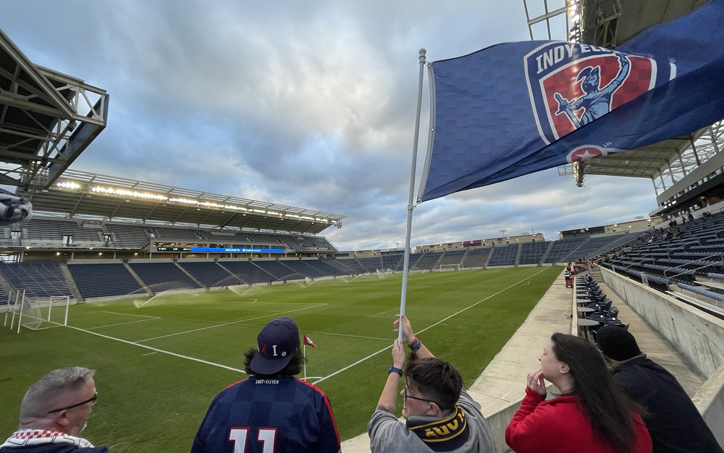usopencup's tweet photo. #USOC2024 Round 3: Indy Eleven finally have a road US Open Cup win after playing in nine tournaments. The USL Championship side beat Chicago Fire FC II, 1-0, at SeatGeek Stadium in a rekindling of the Schlabst Cup.

Recap by @acampbellsports: https://t.co/IwbwjowNHR https://t.co/XXrlMFJKKw