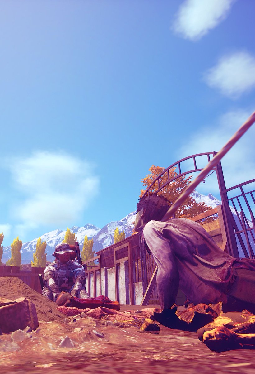 TheRealP1_'s tweet photo. 1 of the greatest things we see on @StateOfDecay is these kind of details with zombies! Or even Easter eggs! These guys are goats! I love UndeadLabs! #Undeadlabs #update36 https://t.co/0sSuG60dK0