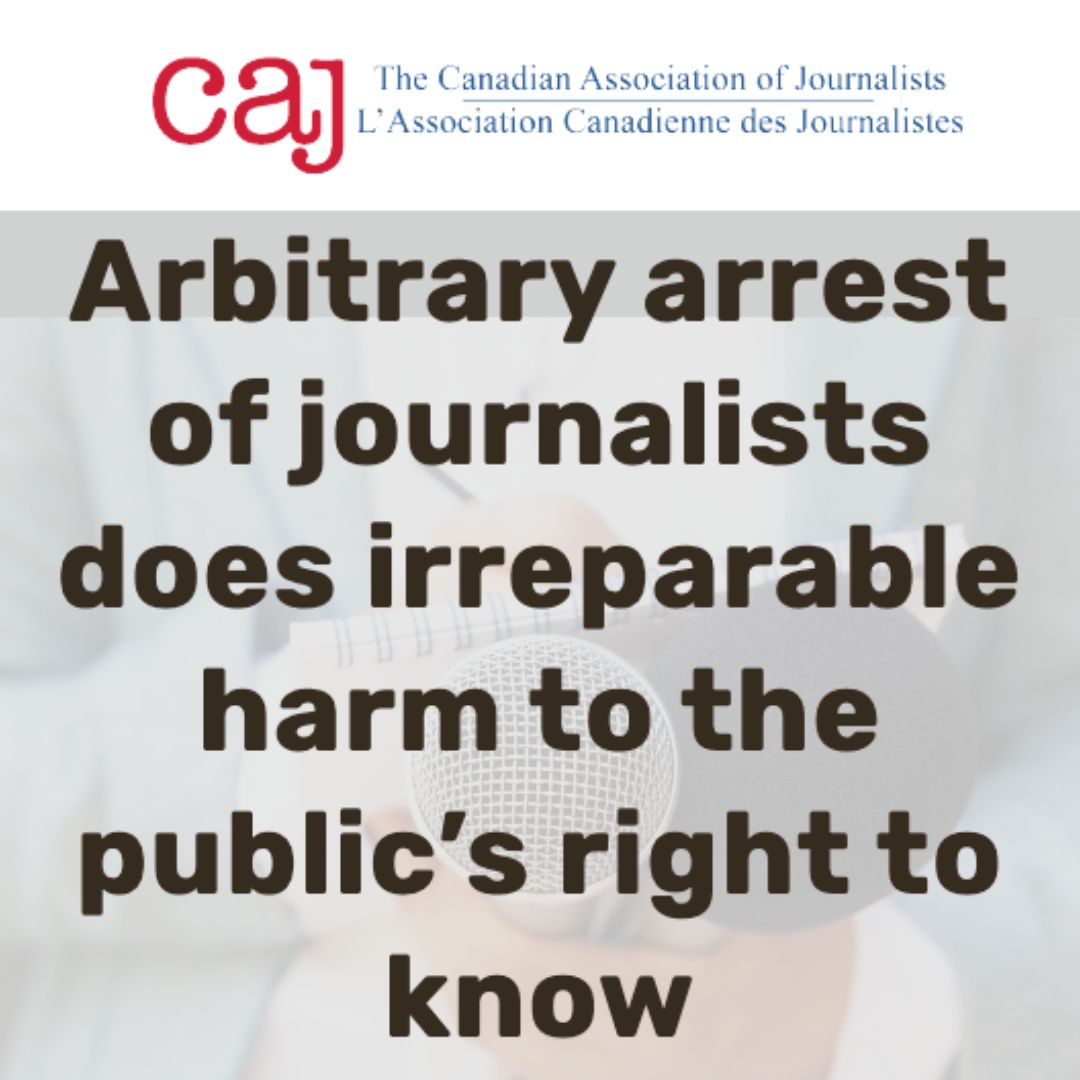 CJFE is joining @caj and other free press organizations about another concerning police arrest of a Canadian journalist. Silvanna Craig was covering a pro-Palestine sit-in at a downtown Montreal Scotiabank on Monday, April 15.