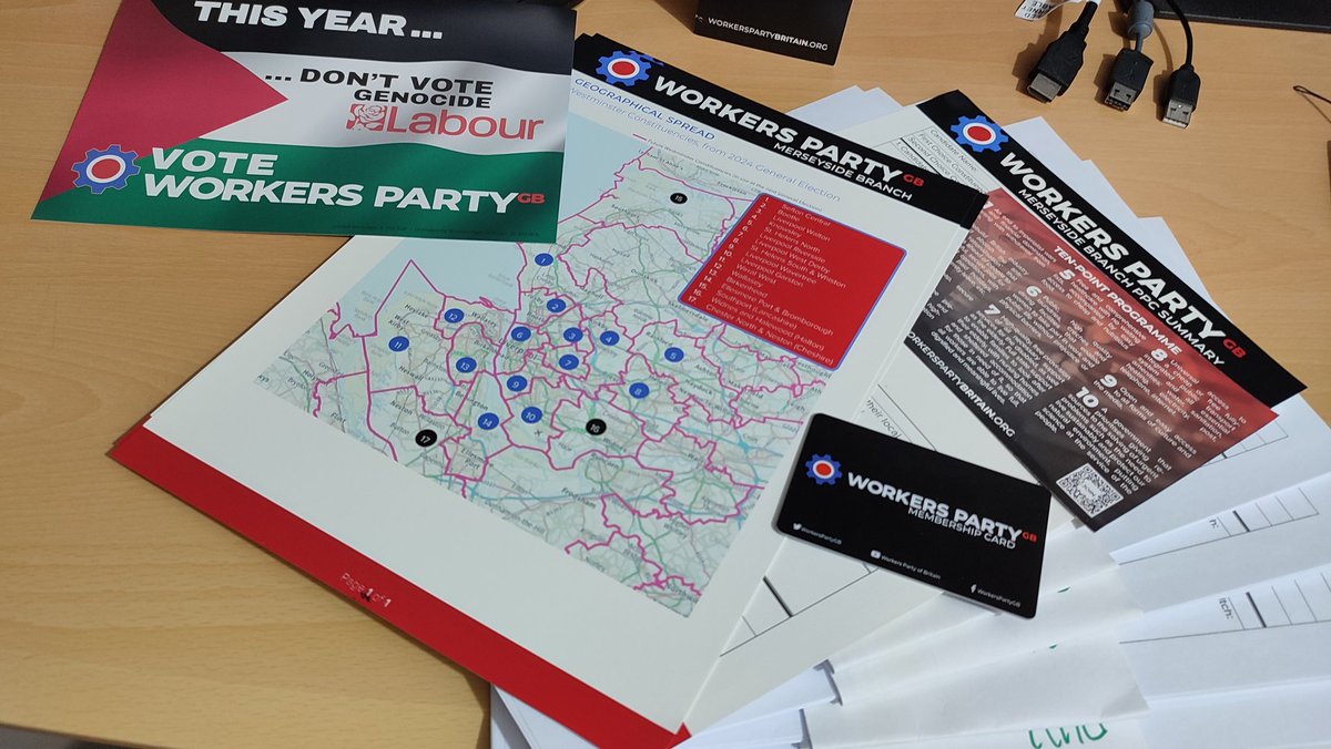 There's a thing happening at @WPB_Merseyside in just over 12 hours... Prospective Parliamentary Candidate interviews. And we're almost finished with the printing! Have you joined @WorkersPartyGB yet? Promoted by Workers Party of Britain, 91 Church Road, Birmingham, B13 9EA