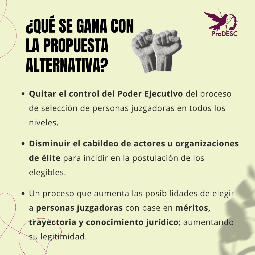 #Actualidad | Presidente de🇲🇽 propone reforma al #PJF para que candidatos sean elegidos por elección popular. ¿En realidad sería así?... @FdzSou, integrante de la Mesa de Asesores de #ProDESC, lo analiza y propone alternativa ciudadana. Conócela en➡️bit.ly/PropuestaPJF