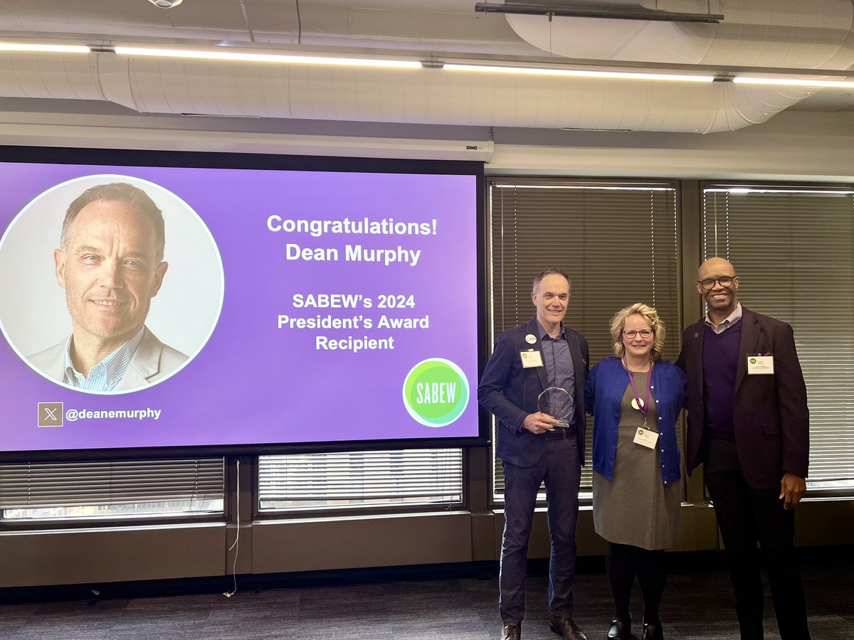 SABEW (@sabew) on Twitter photo Congratulations to <a href="/nytimes/">The New York Times</a> associate managing editor <a href="/deanemurphy/">Dean E. Murphy</a>, a longtime SABEW board member, on winning <a href="/SABEW/">SABEW</a>’s President’s Award for his tireless contributions to business journalism & SABEW – especially helping pilot this year’s successful #SABEW24 Chicago conference! Congratulations to <a href="/nytimes/">The New York Times</a> associate managing editor <a href="/deanemurphy/">Dean E. Murphy</a>, a longtime SABEW board member, on winning <a href="/SABEW/">SABEW</a>’s President’s Award for his tireless contributions to business journalism & SABEW – especially helping pilot this year’s successful #SABEW24 Chicago conference!