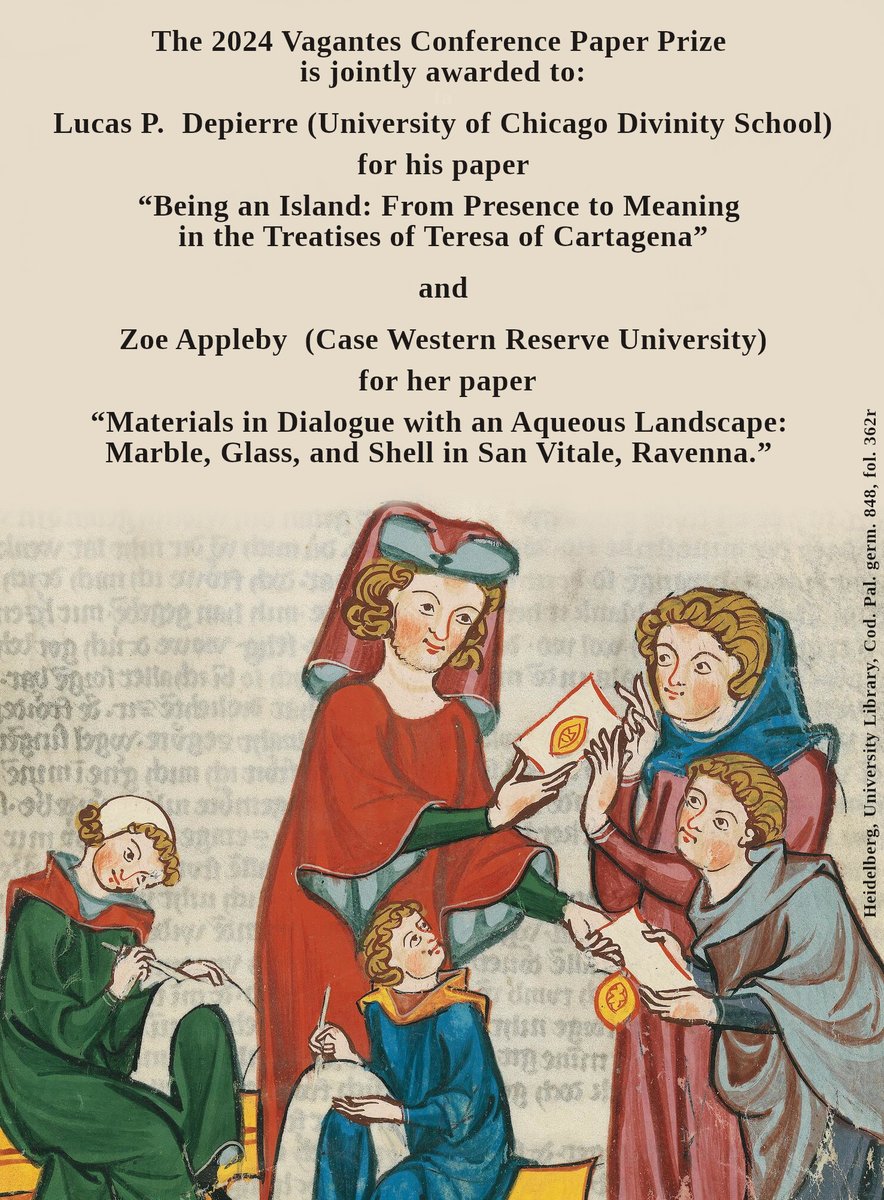 Congratulations to the 2024 Vagantes Paper Prize co-recipients: Lucas P. Depierre and Zoe Appleby! And many thanks to all those who submitted their excellent papers for consideration for this year's award!