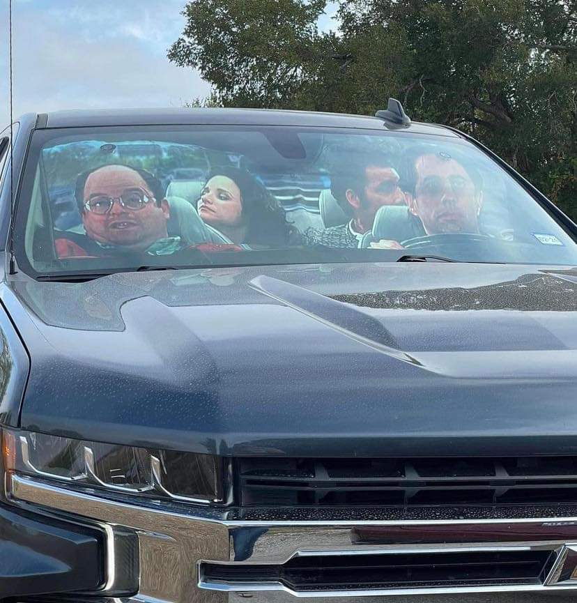 This windshield visor is the best thing ever 😂 #seinfeld