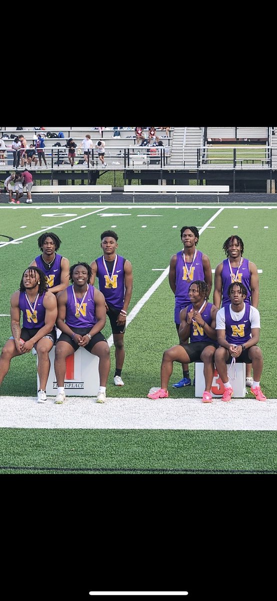 Congrats to the Northwestern 4x100 teams for finishing 1st (left) and 3rd at the Rock Hill City Track Meet today. The winning team set a new meet record. #WinToday