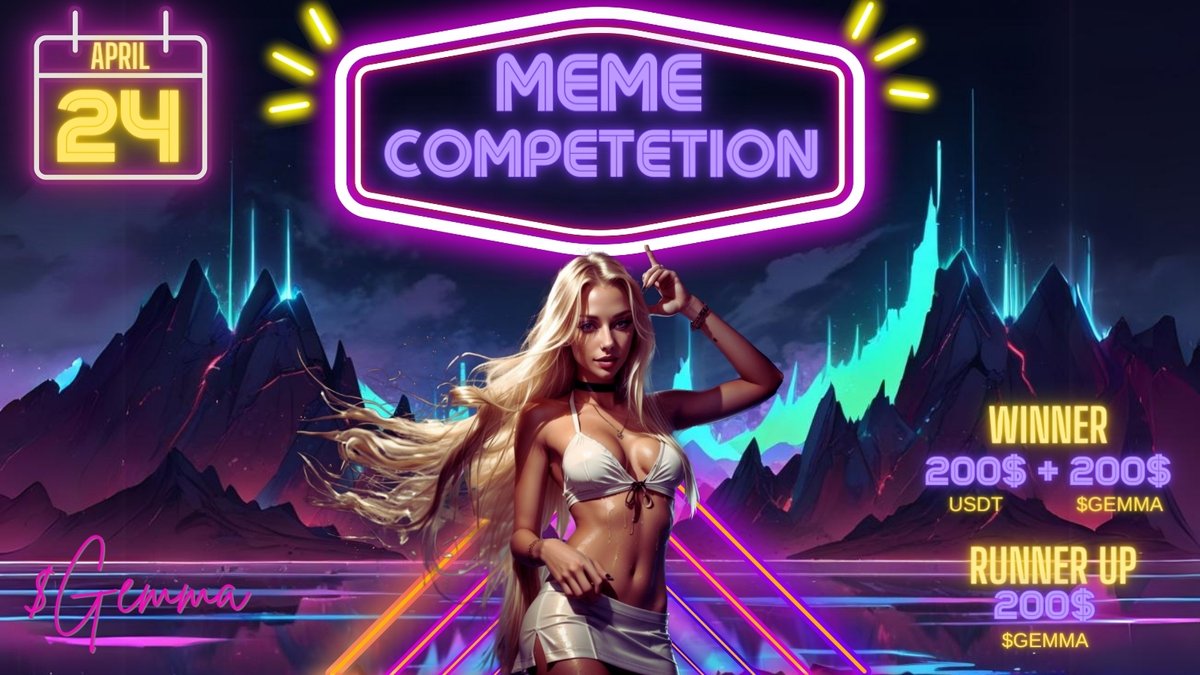 $GEMMA #GEMMA 

Post your memes under this post starting April 24th to enter.

Entries open for 48 hours.