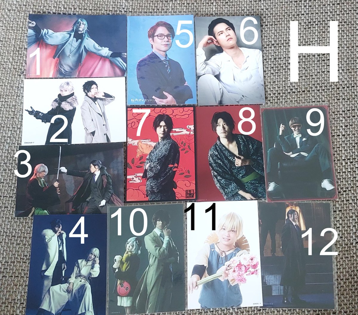 EnigmaInTheDust's tweet photo. It would all be plus shipping, for people outside of the EU, I'd try to put them into a card 😉

There are also some Bungo Stray Dogs and Ryo Hirano bromides that I added, in case anyone was interested in those https://t.co/gsq71YeTyT