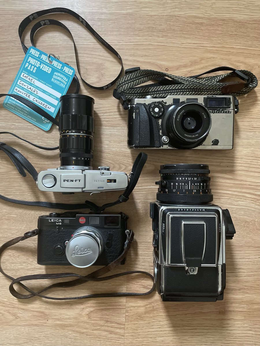 Festival season around the corner 🎸Available to shoot gigs, concerts, tours this summer! My setup to shot @Primavera_Sound Barcelona ‘22 on film for @monsterchildren Magazine.