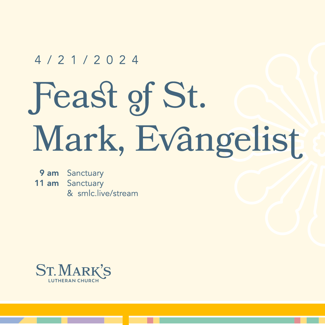 🟨 Feast of St. Mark, Evangelist [Parish Announcements] - mailchi.mp/9e3af57cb4da/2…