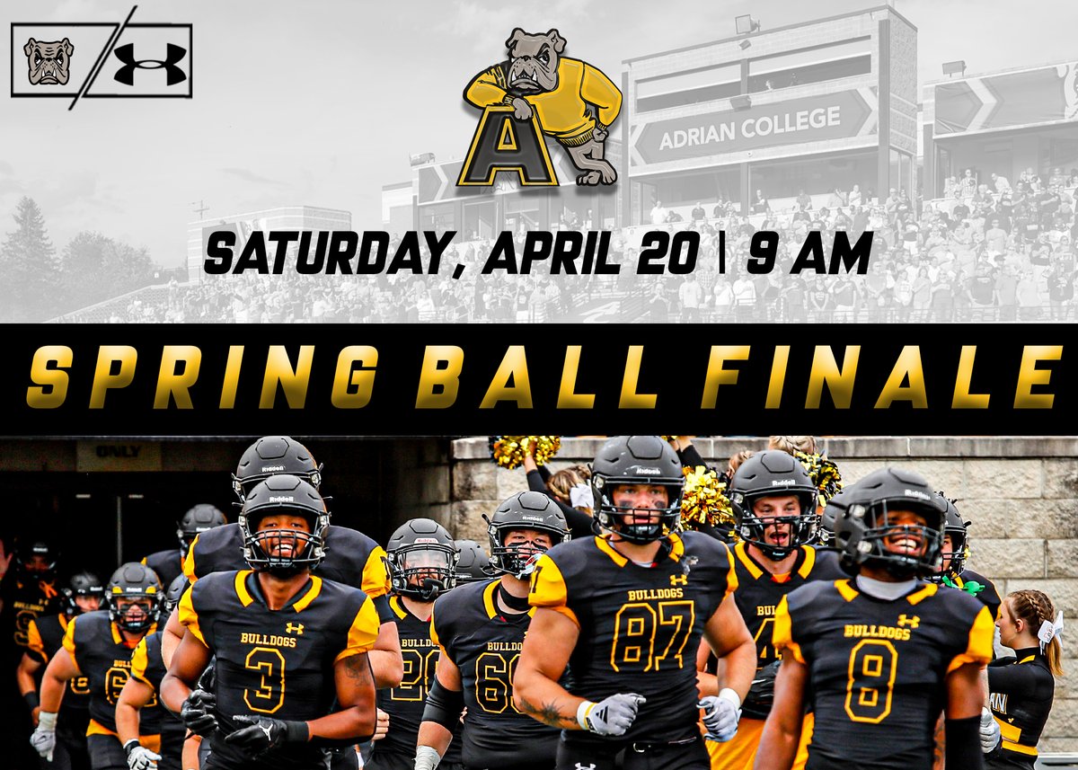 Tomorrow is the final day of Spring Ball. Let's finish strong!