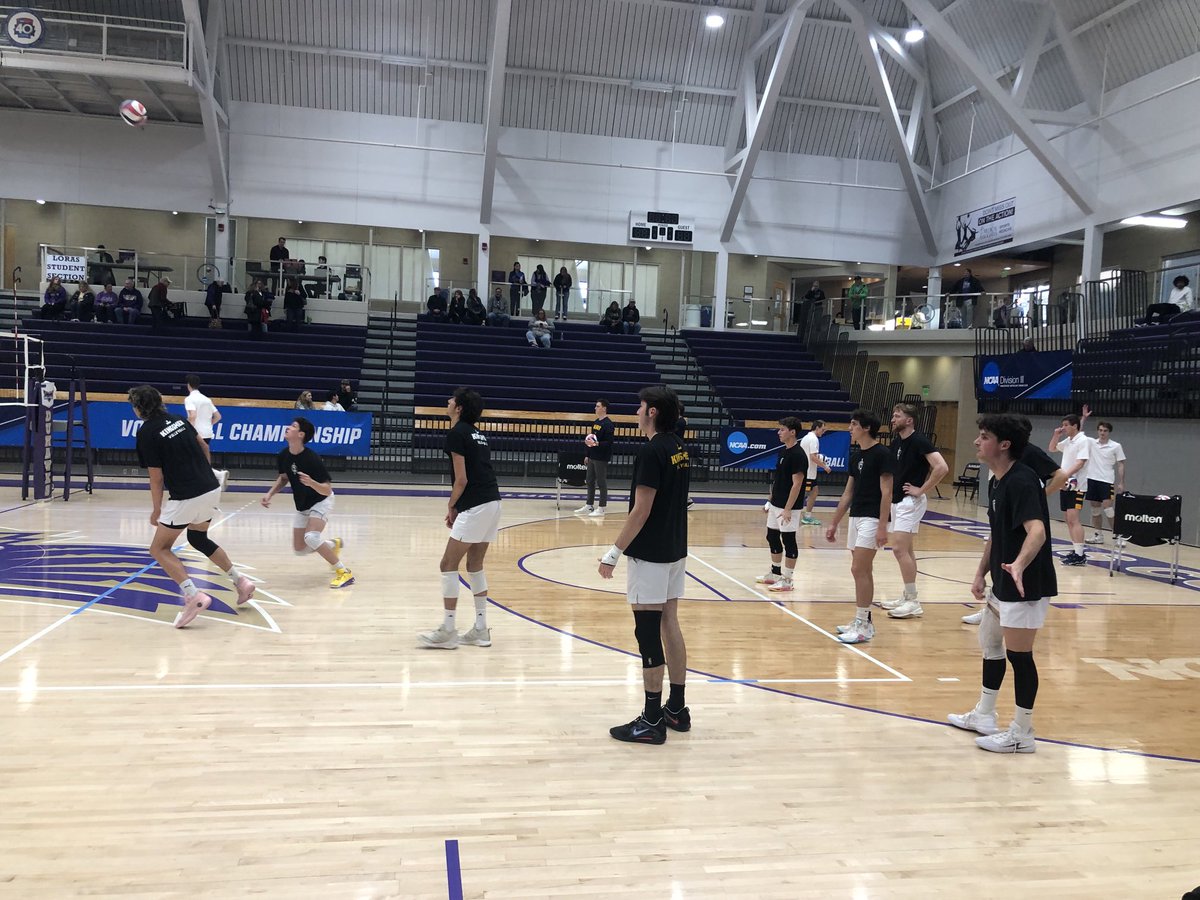 KINGSMEN are on the court, warming up for their first-ever NCAA playoff! #GoKINGSMEN #OwnTheThrone
