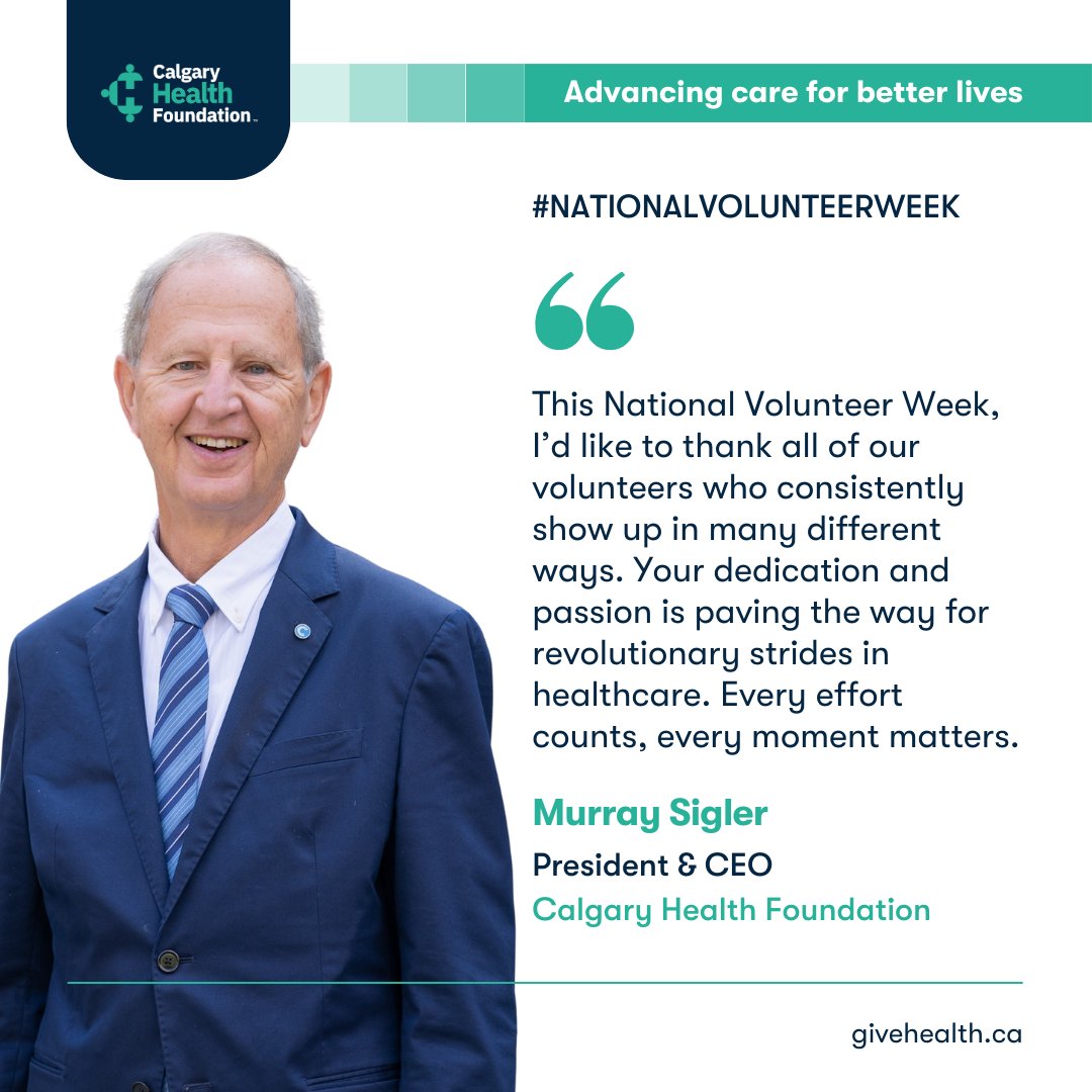 Showing up with heart and dedication: that's our fantastic group of volunteers! Below is a message from our President & CEO, Murray Sigler, on the importance of volunteers. Thank you for making a difference!🎉