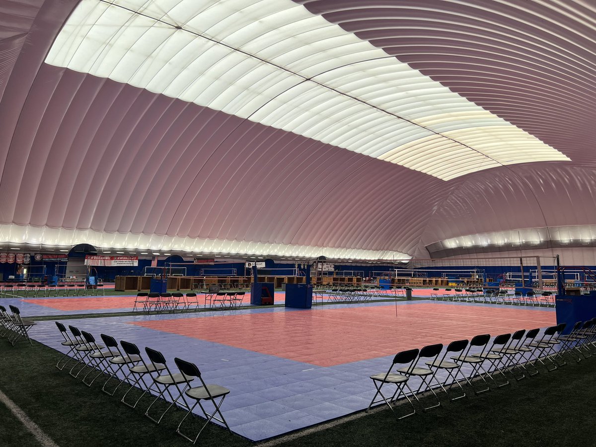 The calm before the Motor City Madness this weekend! #volleyball #motorcitymadness #tournament