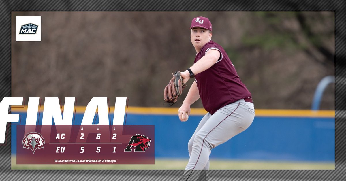 Eagles take Game 1‼️ Sean Cottrell set the tone striking out 6 batters over 7 innings, and picked up his fifth Win of the season! Tom Kozlusky and Ryan Turzani helped get the offense going by chipping in 2-RBI hits. Back at it tomorrow in Reading for a DH at 12pm. #FlyWithUs
