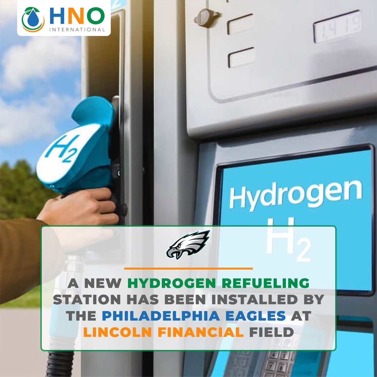 The Philadelphia Eagles unveil a hydrogen refueling station at Lincoln Financial Field, using solar power to produce clean hydrogen for fuel cell vehicles.
#PhiladelphiaEagles #HydrogenStation #CleanEnergy #Sustainability #HNOInternational

Source: hydrogen-expo.com/industry-news/…