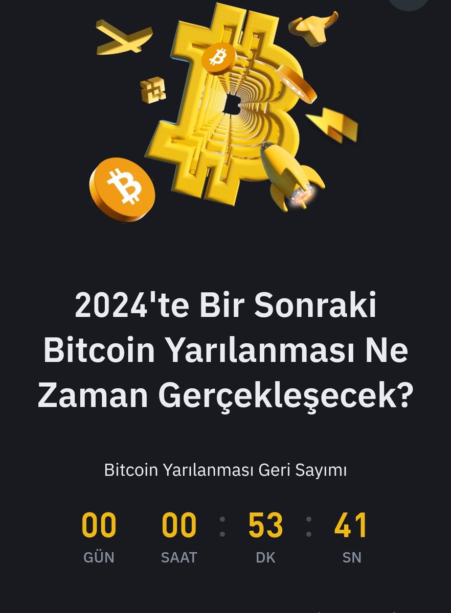 2024 yılı #BTCHalving yaklaşık 1 saat içinde gerçekleşmesi bekleniyor. Anlık #bitcoin 63.500$ Bakalım bundan sonra piyasa nasıl olacak?