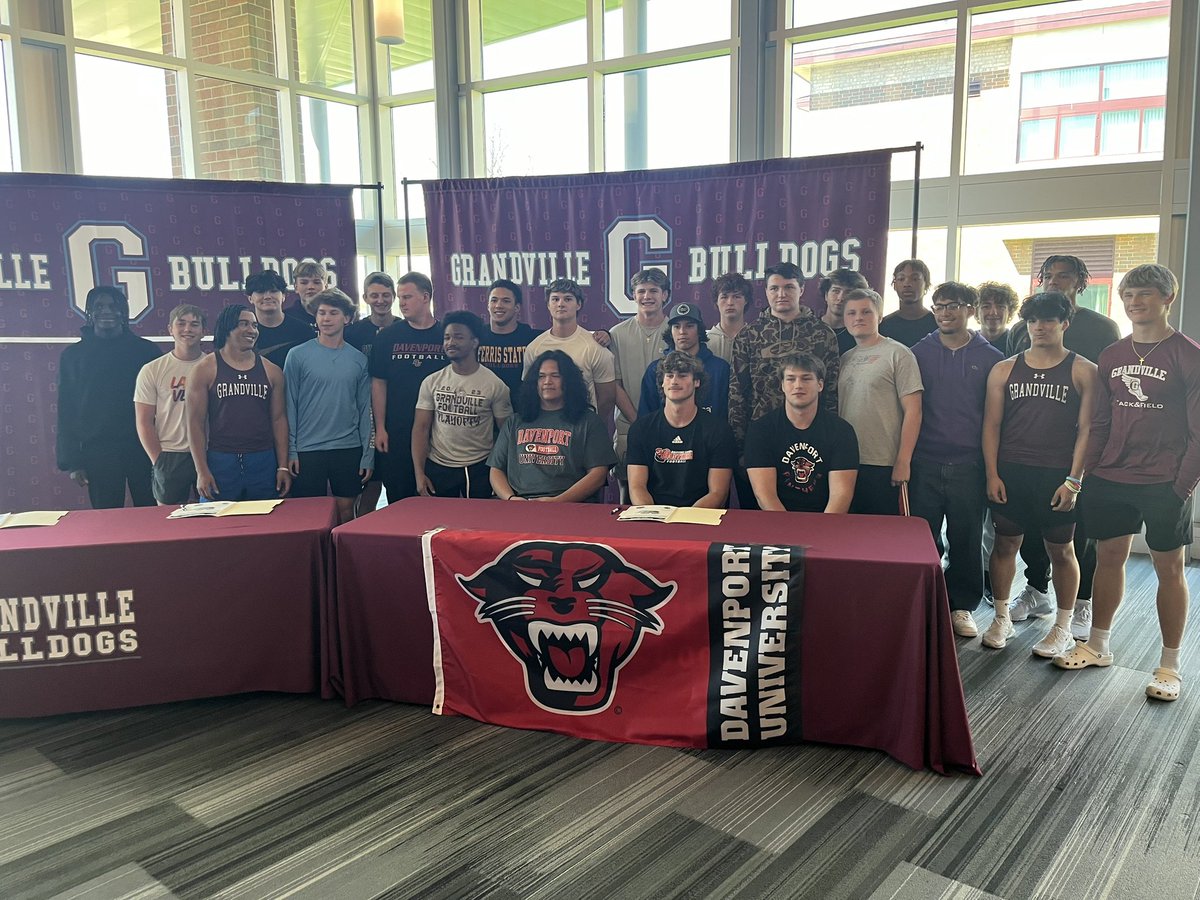 Congrats to Mike, Cash, and Steve as they will embark on a new journey together at Davenport University. We are all so proud of you. #LetsGoDawgs