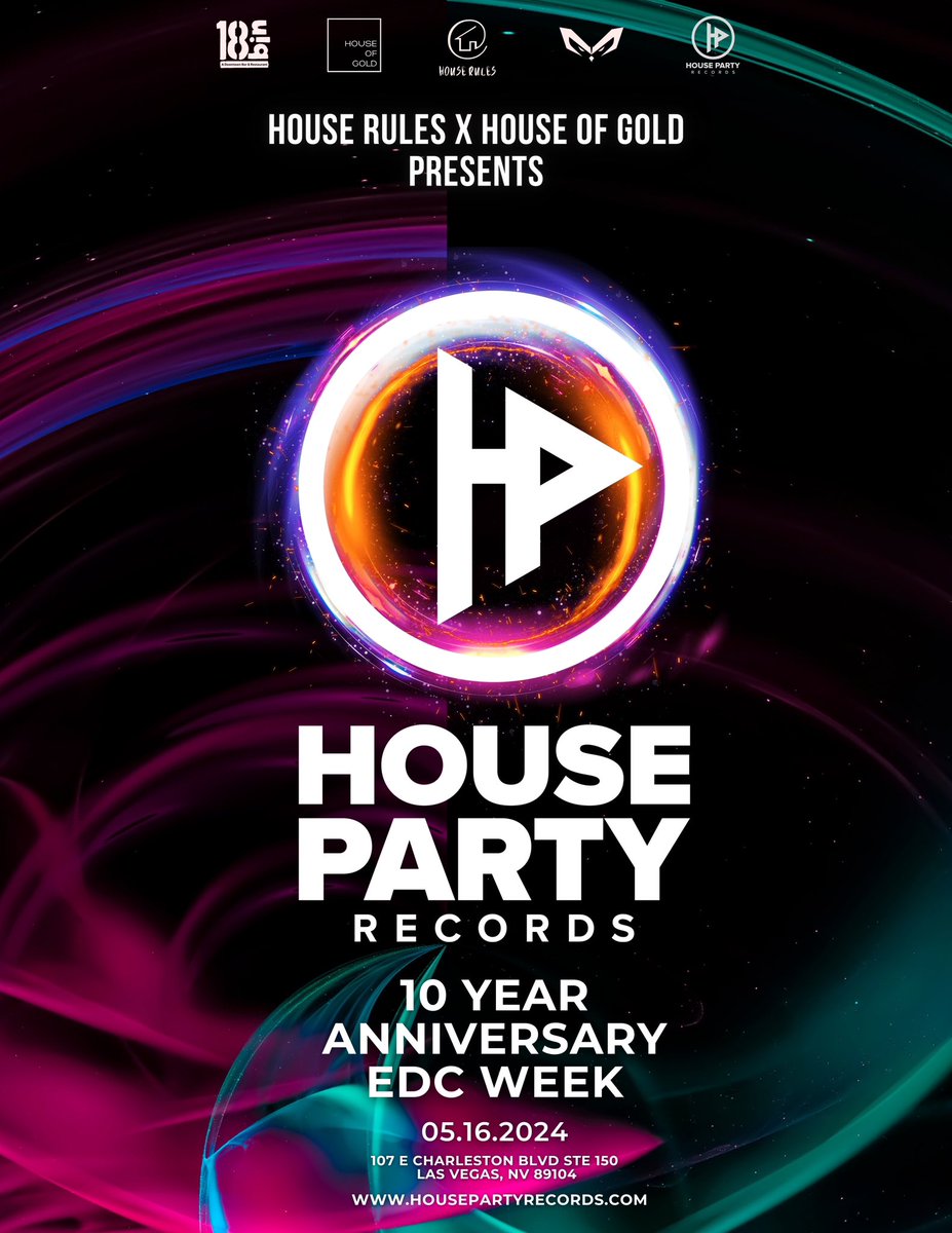 Back at it #EDC week ! 
@HouseRulesEvnt x #HouseOfGold @18bindtlv takeover. Cant wait to be back in Vegas 🎰 10 yrs babii . @housepartyreclv 
RSVP: posh.vip/e/house-rules-… 
#houserules #18bin #edcweek #dtlv #edc