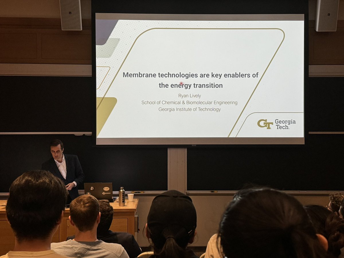 SaraChergaoui's tweet photo. Impressive to see the predictive capacity of machine learning on membrane separation! Great talk today by Prof. Ryan Lively @MITChemE ✨ #Membrane_tech #Chem_Eng #Energy_transition https://t.co/6fs2Po3flN