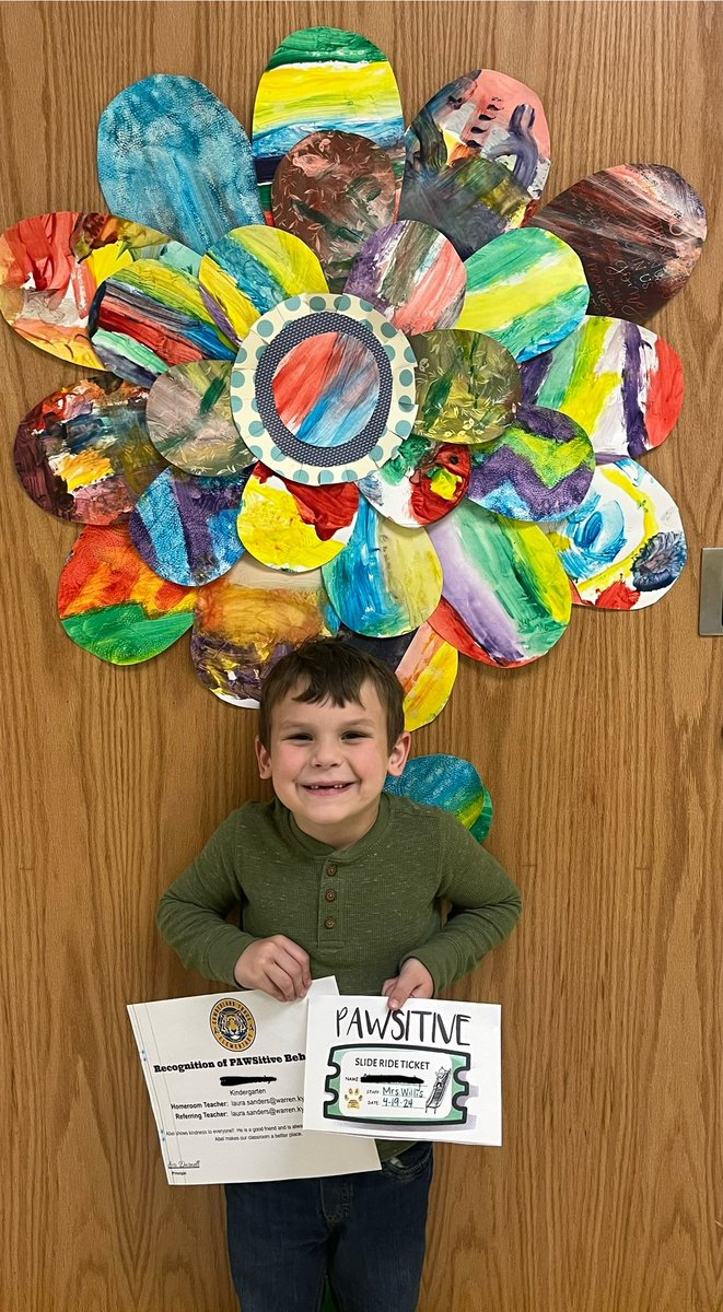 This kindergarten friend leads with a smile on his face and love in his heart! We are proud of you Abel! #proudtobeCTE @SandersCTEClass