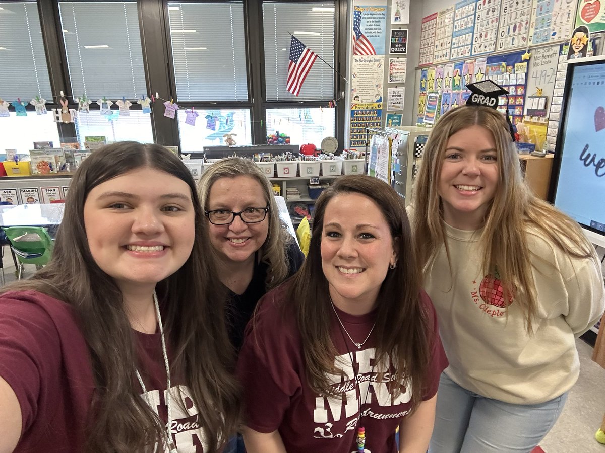 It was a bittersweet day today! We celebrated @MissBennett011’s last day of student teaching! Your future students are going to be soooooo lucky to have you as their teacher! Be sure to visit us! ❤️👩🏻‍🏫 #Superstars