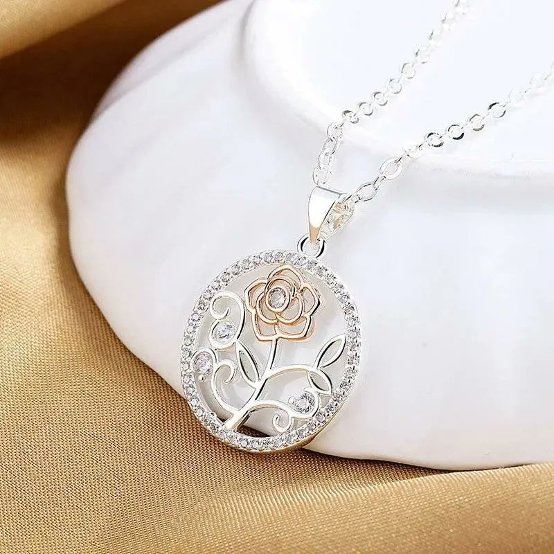 #Rose #Flower #Silvet #Plated #Cubic #Zirconia #Pendant #Necklace buff.ly/461i1qC82 #SocialMedia #spdc #jewelry #UKhashtags #UKSmallBiz #ATSocialmedia #atsocialbiz #shoppershour #giftideas #Ukbizhour #londonislovinit #Sociallondon #giftsforher #SmallBizUk #ebay #UK