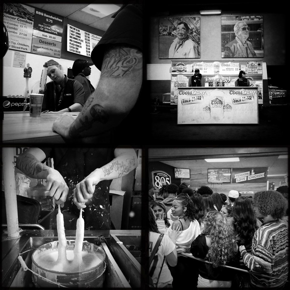 It has been interesting to watch the Oakland Coliseum concession stands evolve (devolve?) over the past decade. Remember when you could get peach cobbler at the game?