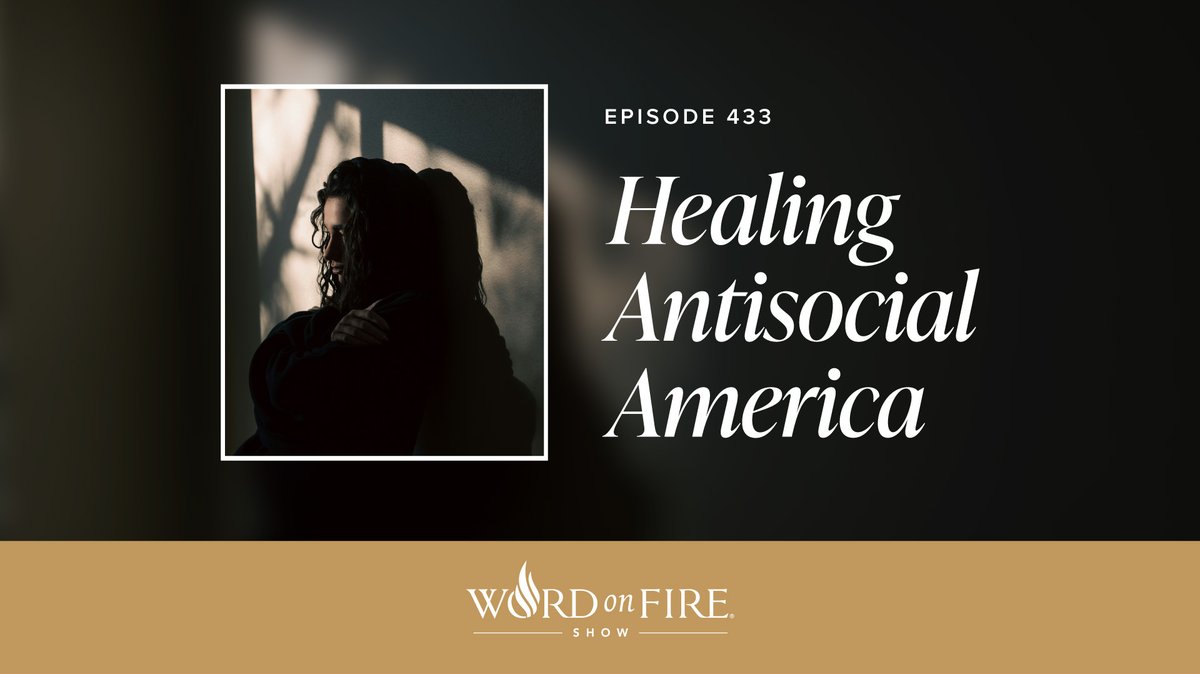 Check out the latest episode of the Word on Fire Show, where Matt Petrusek and Bishop Barron discuss the loneliness that many Americans are facing in today’s culture: youtu.be/tzh88wb0B1c
