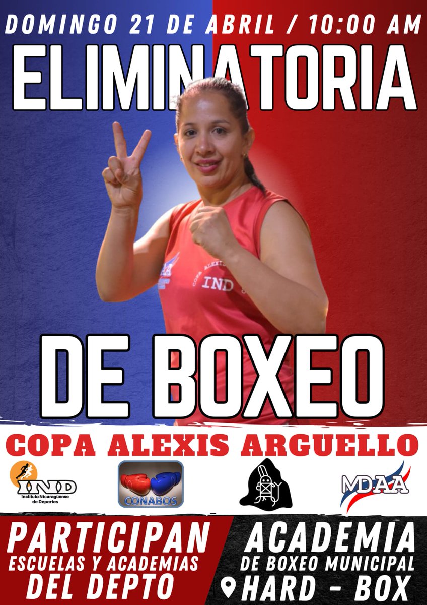 Muy pronto comienza el Gran Campeonato Nacional de Boxeo " Alexis Arguello" 
#SomosPLOMO19