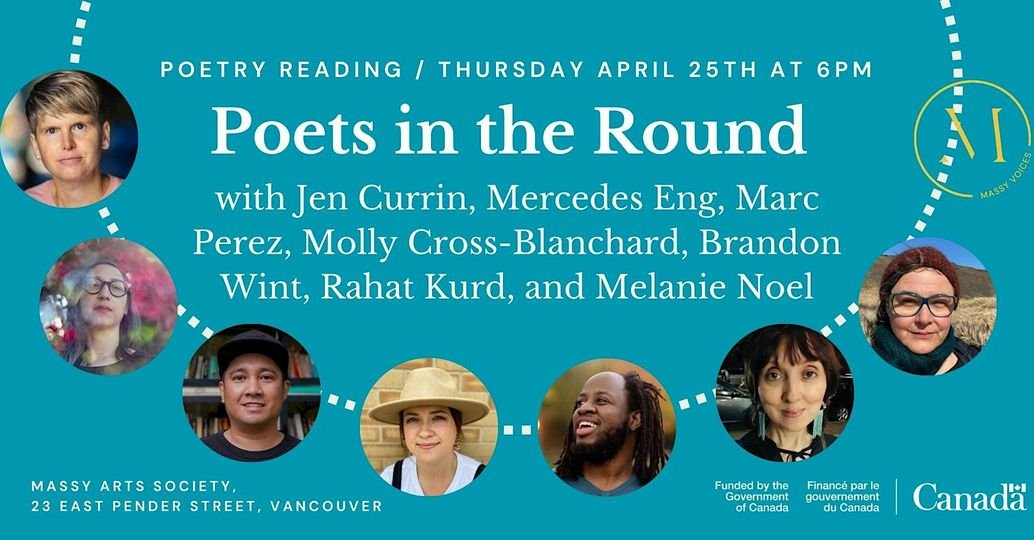 I have the good fortune of reading among some very skilled, but also very, very kind poets next Thursday. If you're looking for a generous poetic space in which to ponder human existence, this show is for you. Join us at @MassyArts .