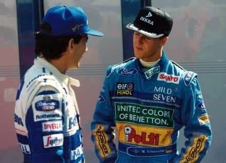 Senna e Schumacher  1994

#SennaSempre #Schumacher #F1