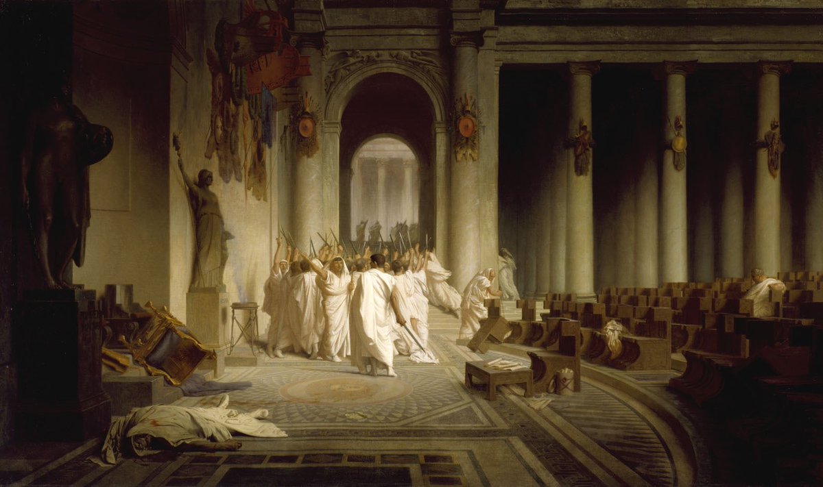 The Death of Caesar by Jean-Léon Gérôme (1867)